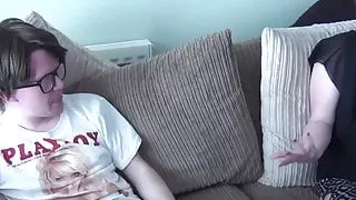 English babe falls for a fake producer and tastes his cum