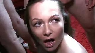 Sexy Milf Samantha Hot Bukkake Party