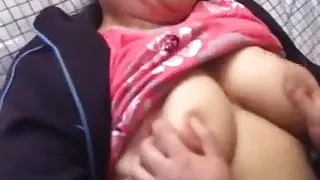 Playing With Asian Granny Tits
