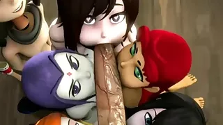 Naughty Warcraft futanari babes getting some sex