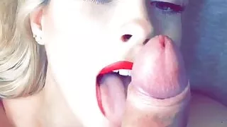 your girlfriend  sucks huge dick