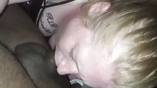 Großer  schwarzer  Schwanz, Kehlenfick, Rothaarige Frauen, Schlampe