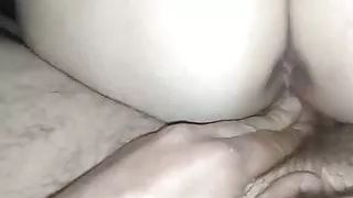 My wife flows from my dick in her