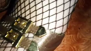 Lady L golden sandals.