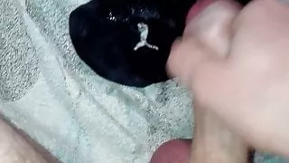 Young German Boy with dildo in ass cum's in and off Socks