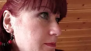 Brunette motherinlaw riding his cheating cock