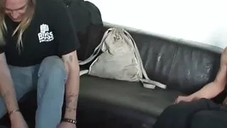 Blonde Alt-Boyfriends genießen orale und wichsende Session