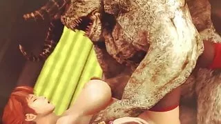 Big tits 3D babes trapped in hell for sex