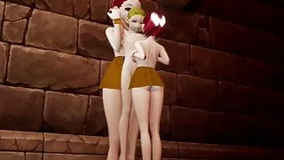 Boobjob from Amazonian Giantess (Monster Girl Dungeon)