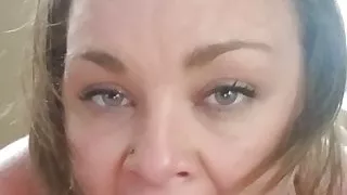 Pawg sucks a fat load out my balls