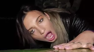 Public Agent Sexy tattooed horny minx night time fuck