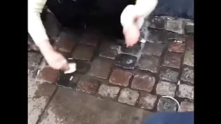 Delicious girl peeing