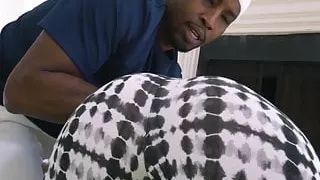 Beautiful Abigail Mac enjoys deep interracial penetration