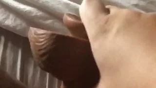 Wife playing with BBC dildo