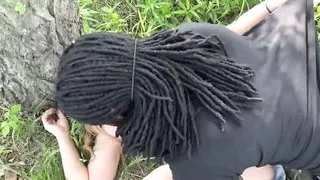 HER FIRST BIG BLACK COCK - Teen Fuck Black Stranger Outdoor