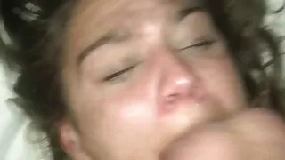 Cheating slut throatfuck