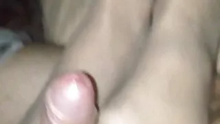 Step sister nylon footjob