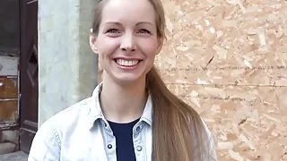 German Scout - Skinny Teen Kinuski Talk To Orgasm Fuck