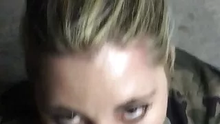 SLUT SUCKING A COCK on first date