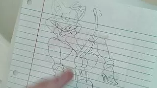 Cumming on my own Hentai Drawing