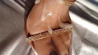 Feet Nylons Cum
