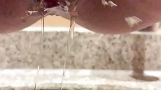 Amazing wife slow motion squirting