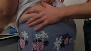 Hot sex with fat girlfriend on the kitchen