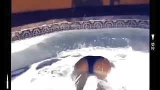 Madison Grace Reed in bikini in jacuzzi