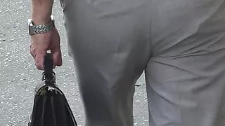 Mans butt walks.....