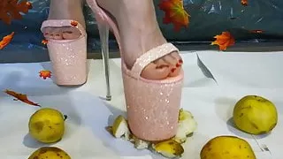 Lady L pink high heels.