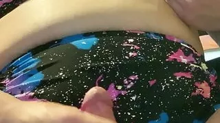 2 piece panty cum and swallow