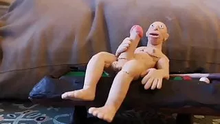 Glatzkopf wichst sich einen