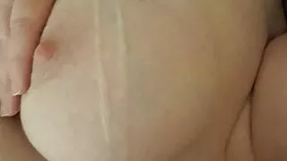 Cumming on bbw tits