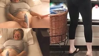 Masturbating maniac GILF goes grocery shopping