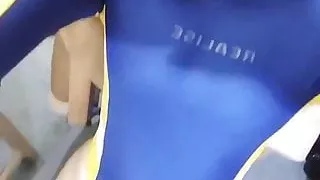 No breast Asian bitch