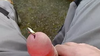 Wanking in my garden