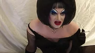 Super Horny Sissy Slut Grinding on Dildo