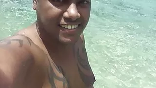 Filipino Nudist Couple .. naked in Boayan Island, PHL