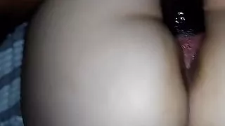 Girlfriend Renee's ass spread and squirting pussy fucked