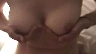 Wife jiggling tits