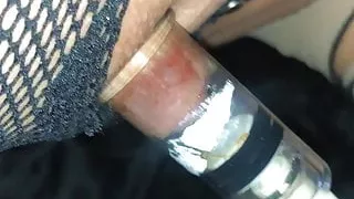 Hard Cock Chain Bondage Nipple Suckers Anal Plug Nylon Heels