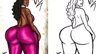 Big Booty Cherokee D Ass Illustration