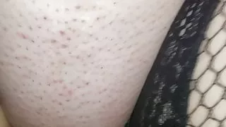 Reverse cowgirl on hubbys hard cock