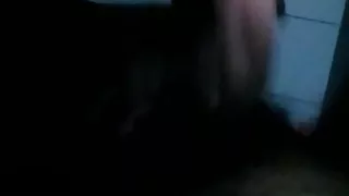 Wife footjob and handjob with fishnet pantyhose