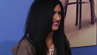 Femdom cfnm slut goes down on dick