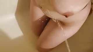 Pissing on my sexy wife