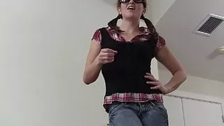 Nerdy girls like me love making men cum JOI