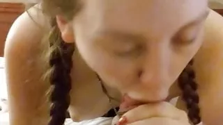 Sucking fat cock