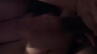 Huge tit wife finishing me off