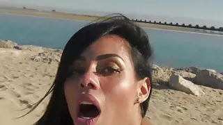 Arsch, Strand, Großer Arsch, Großer Schwanz, Latinasex